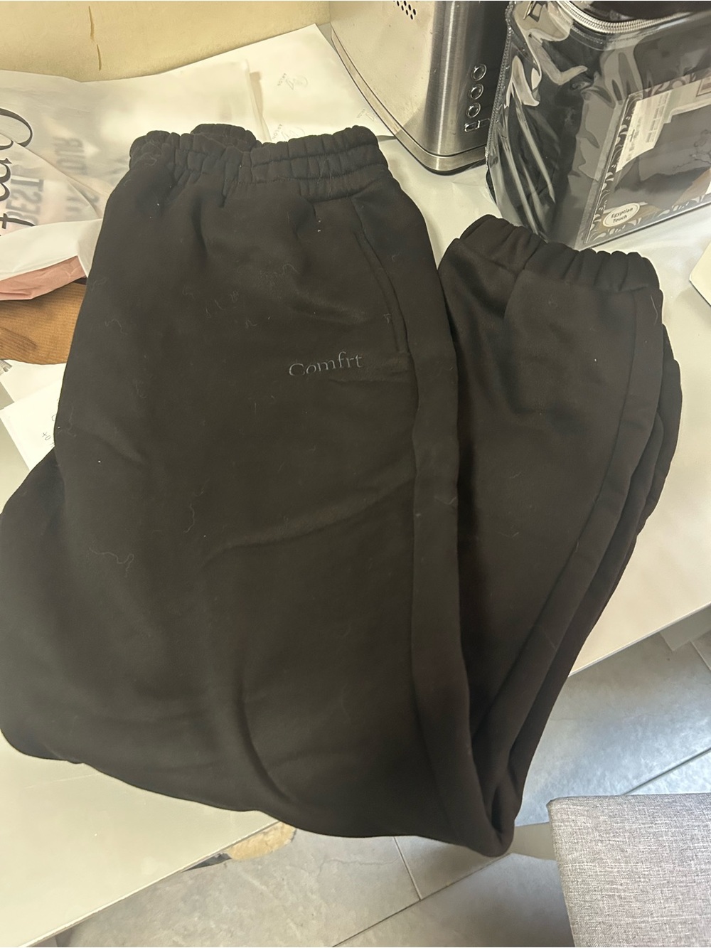 Comfrt Signature Sweatpants - Black - Relaxed Men's Joggers - Picture 3 of 4